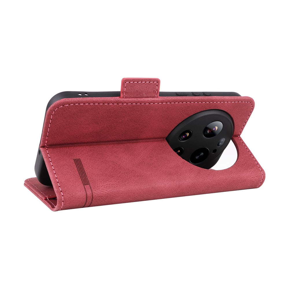 For Xiaomi 17 Ultra 5G Case Leather Wallet Flip Phone Cover with Hardware Decor