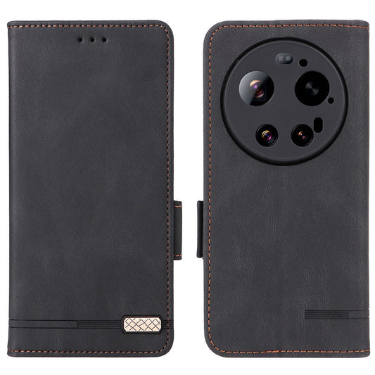 Xiaomi 17 Ultra 5G Wallet-Handyhülle – Leder Flip mit Hardware-Dekor
