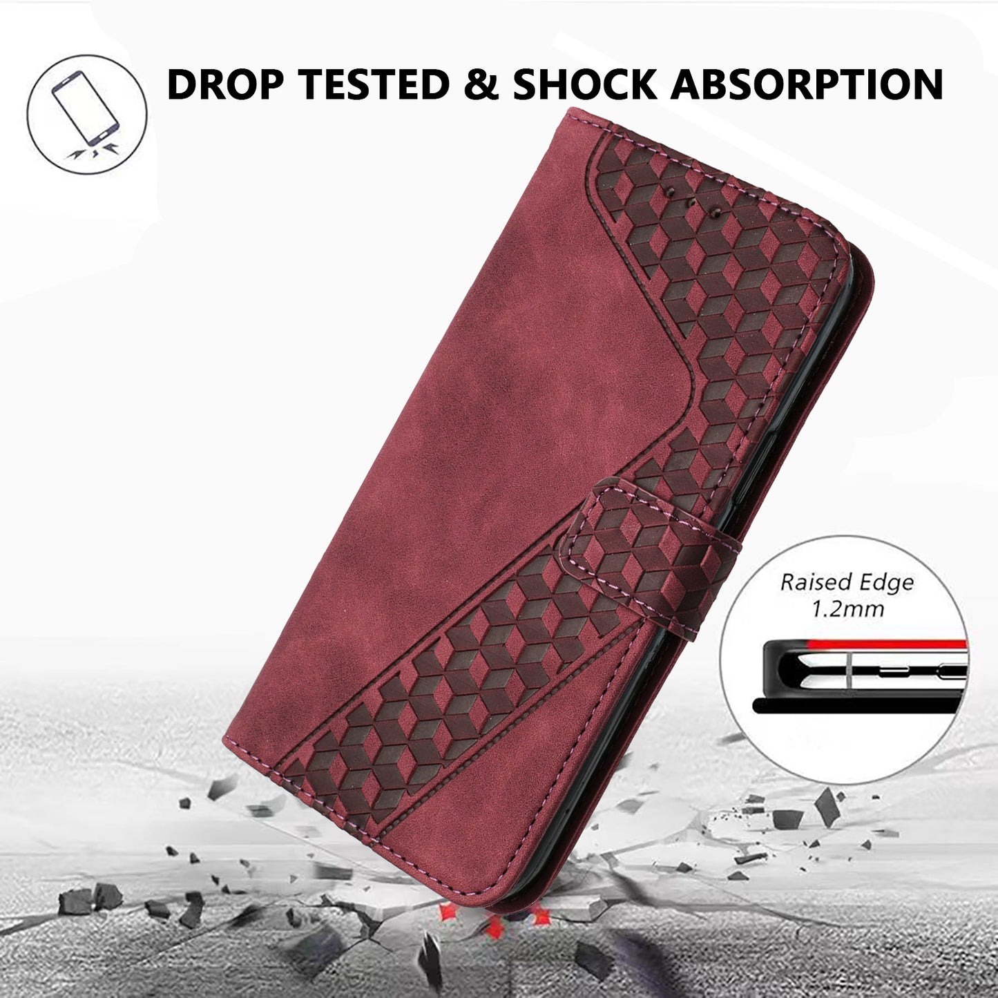 For Nothing Phone (4a) Pro Leather Case 7-Shaped Pattern Wallet Stand Shockproof Phone Cover