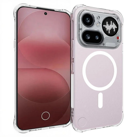 WANLONFENG for Nothing Phone (4a) Pro  TM1 Series 2.0mm Magnetic Case Clear TPU Phone Back Cover