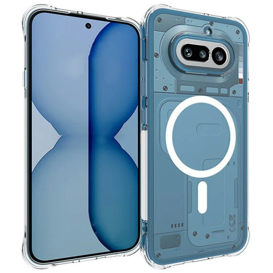 WANLONFENG for Nothing Phone (4a)  TM1 Series 2.0mm Magnetic Case Clear TPU Phone Back Cover