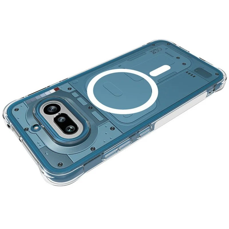 WANLONFENG for Nothing Phone (4a)  TM1 Series 2.0mm Magnetic Case Clear TPU Phone Back Cover