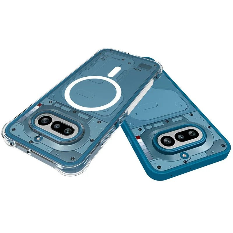 WANLONFENG for Nothing Phone (4a)  TM1 Series 2.0mm Magnetic Case Clear TPU Phone Back Cover