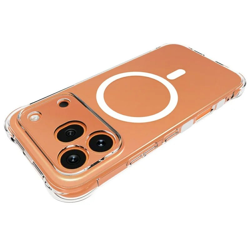 WANLONFENG for Honor 600 Pro 5G  TM1 Series 2.0mm Magnetic Case Clear TPU Phone Back Cover