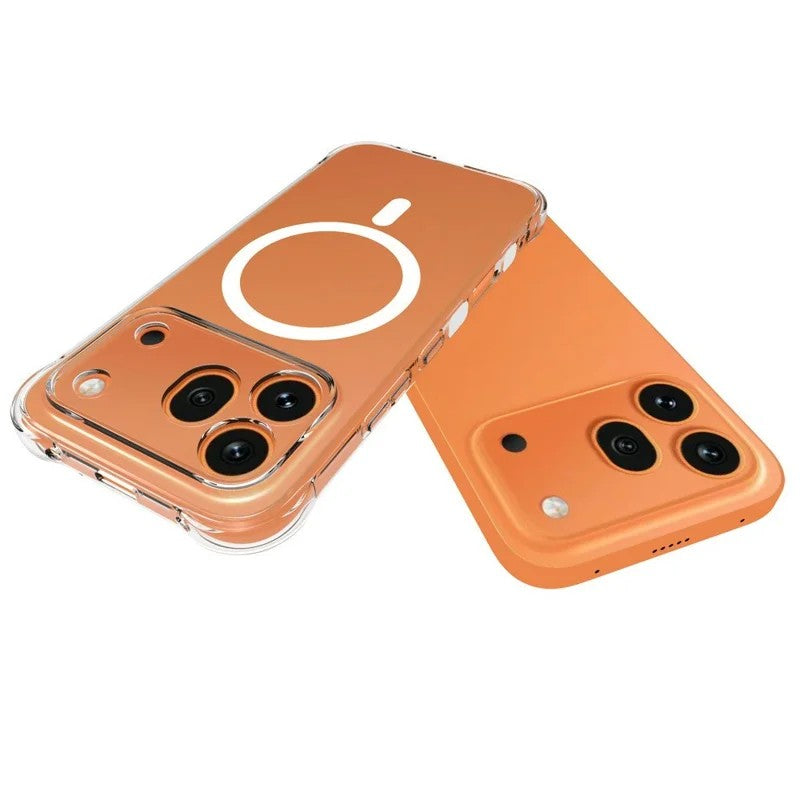 WANLONFENG for Honor 600 Pro 5G  TM1 Series 2.0mm Magnetic Case Clear TPU Phone Back Cover