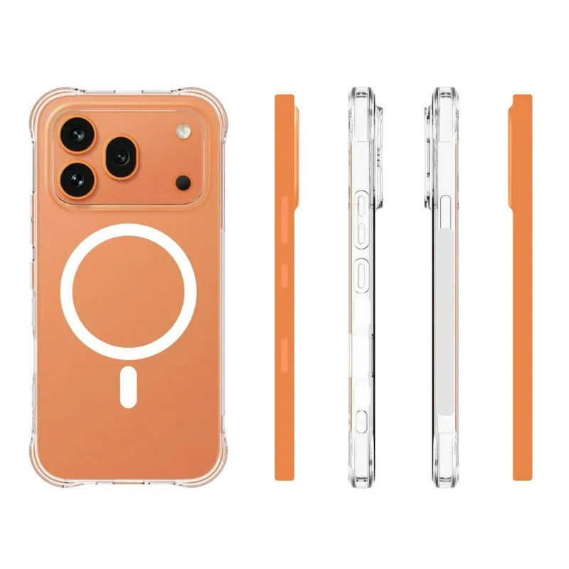 WANLONFENG for Honor 600 Pro 5G  TM1 Series 2.0mm Magnetic Case Clear TPU Phone Back Cover
