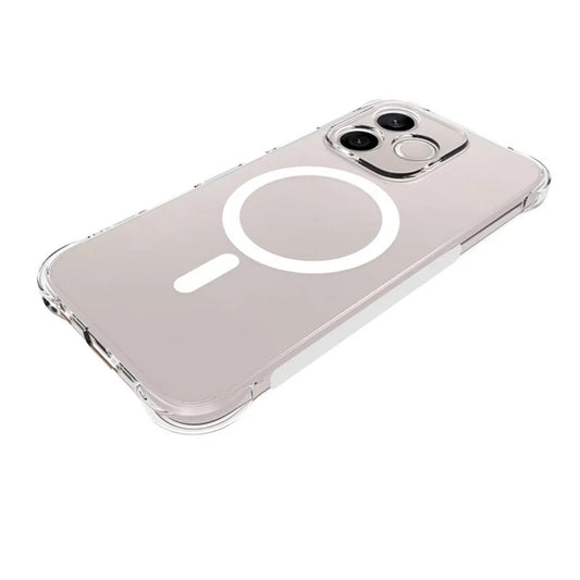 Honor 600 Lite 5G Handyhülle – WANLONFENG TM1-Serie 2,0 mm magnetisches Gehäuse, transparente TPU