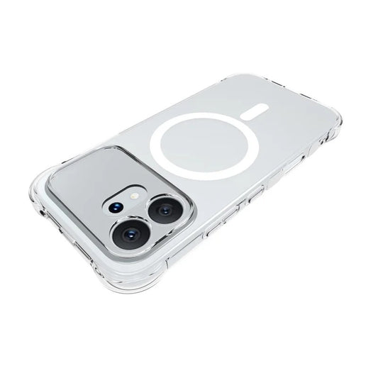 Honor 600 5G Handyhülle – WANLONFENG TM1-Serie 2,0 mm magnetisches Gehäuse, transparente TPU