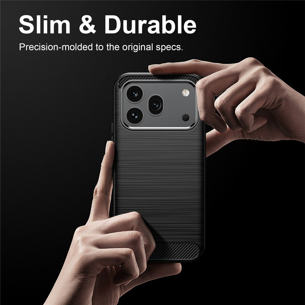 For Honor 600 5G  /  600 Pro 5G TPU Case Carbon Fiber Texture Brushed Protective Phone Cover