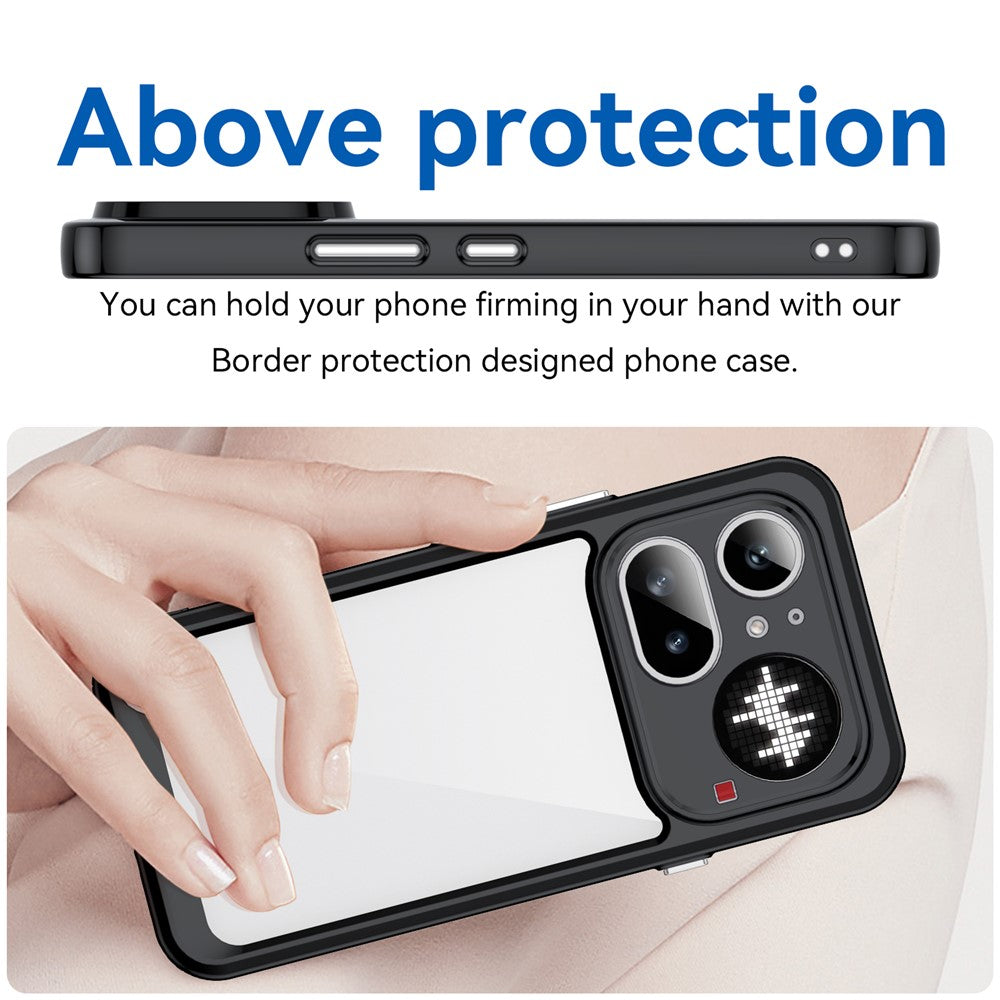 Nothing Phone (4a) Pro Transparente Handyhülle – Stoßfeste Rückseite, aus TPU & Acryl