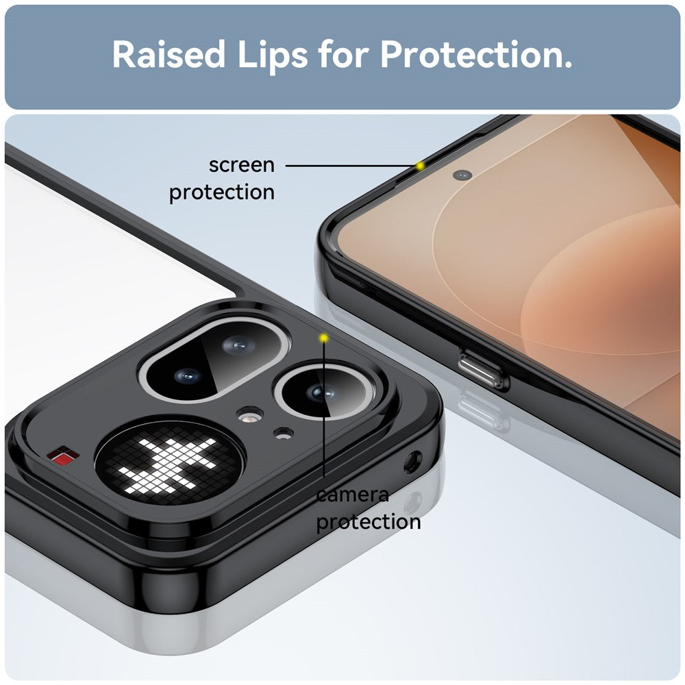 Nothing Phone (4a) Pro Transparente Handyhülle – Stoßfeste Rückseite, aus TPU & Acryl