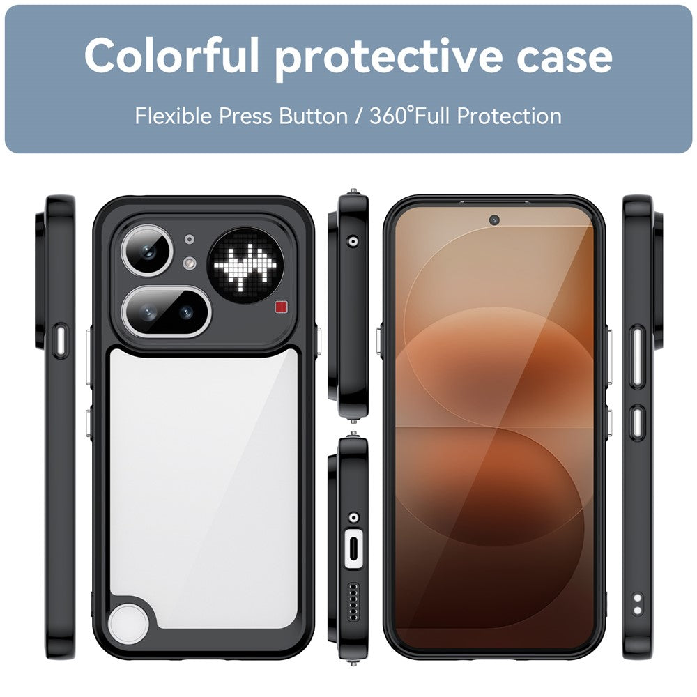 Nothing Phone (4a) Pro Transparente Handyhülle – Stoßfeste Rückseite, aus TPU & Acryl