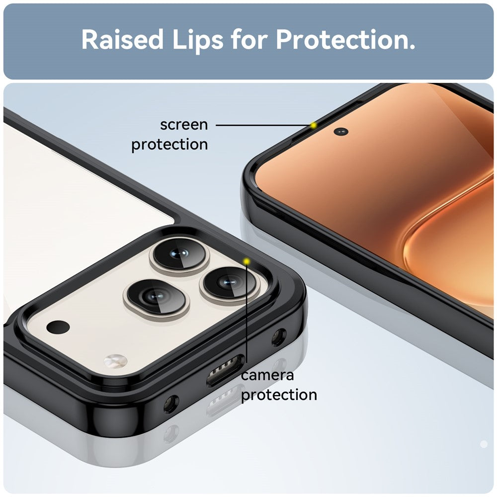 Honor 600 5G  /  600 Pro 5G Transparente Handyhülle – Stoßfeste Rückseite, aus TPU & Acryl