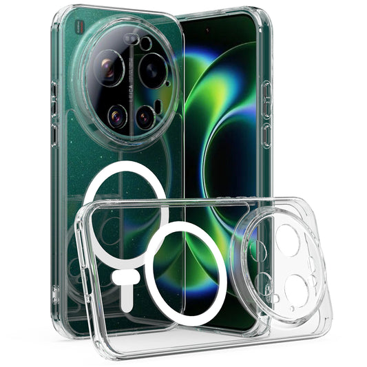 Xiaomi 17 Ultra 5G – Magnetische transparente Handyhülle aus Acryl und TPU