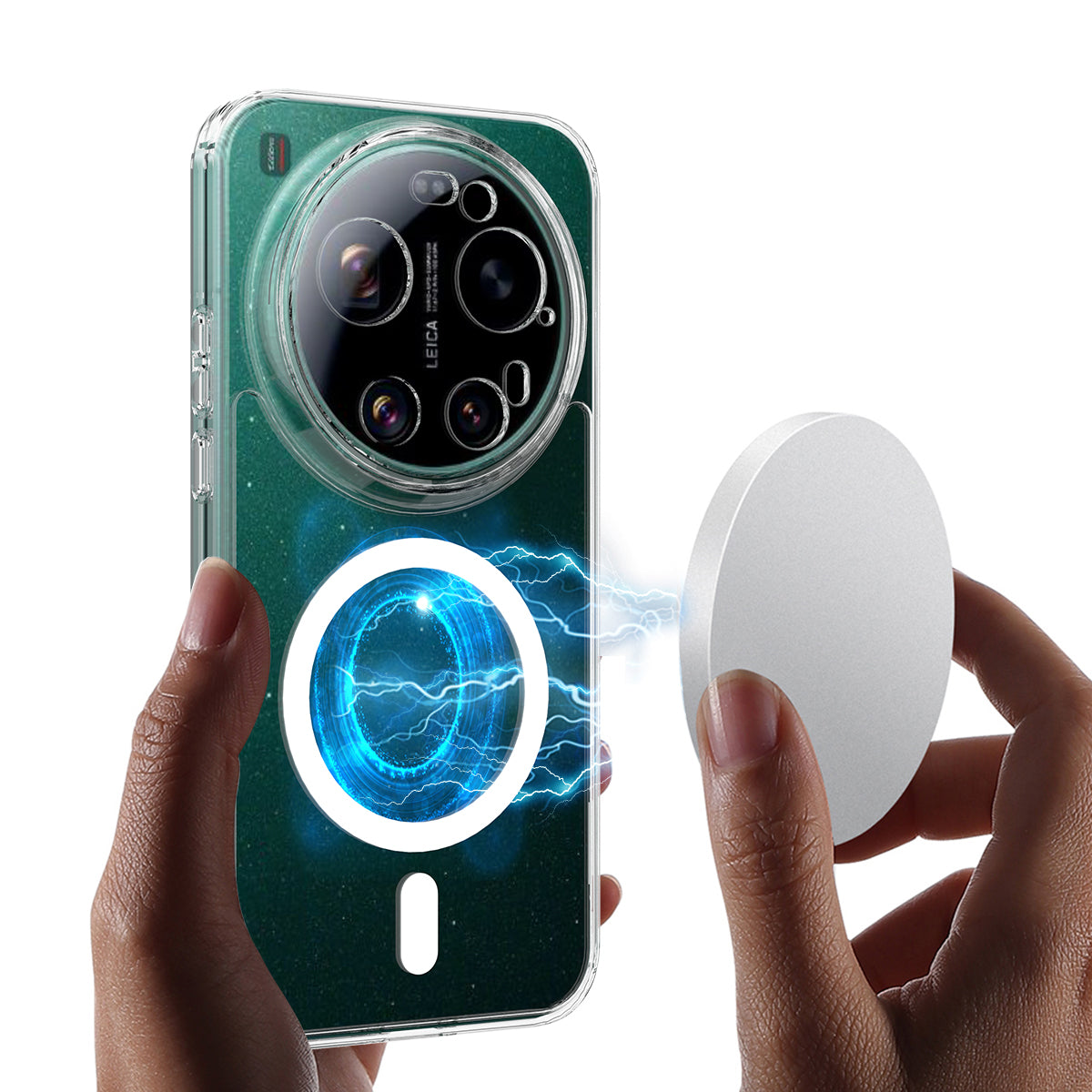 Xiaomi 17 Ultra 5G – Magnetische transparente Handyhülle aus Acryl und TPU