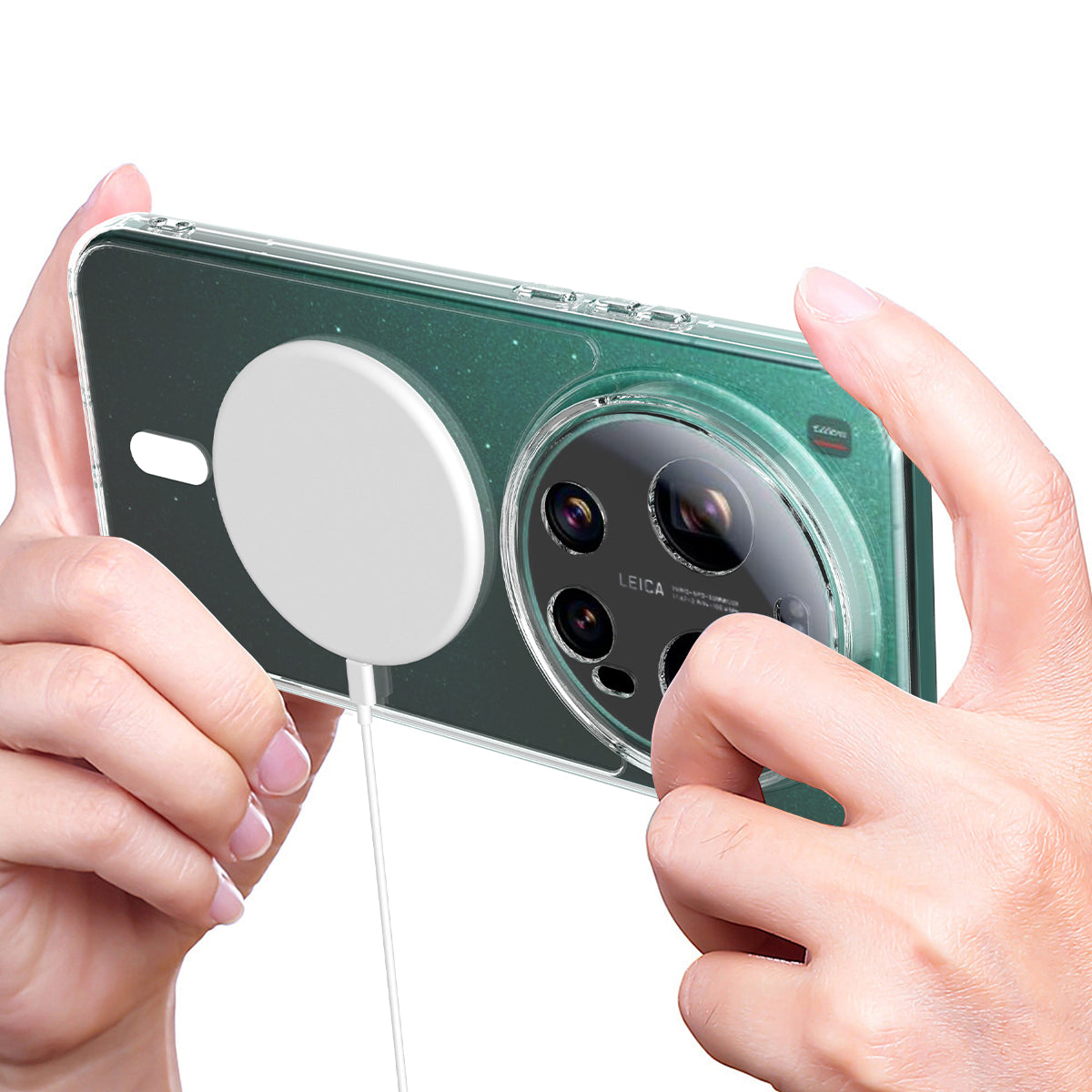 Xiaomi 17 Ultra 5G – Magnetische transparente Handyhülle aus Acryl und TPU