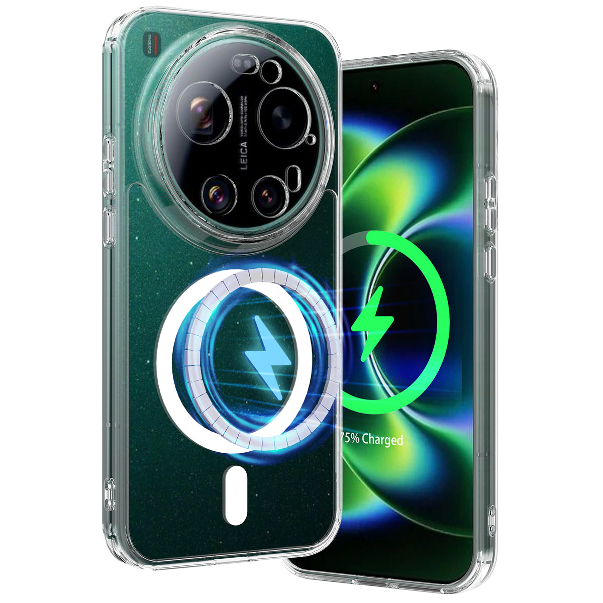 Xiaomi 17 Ultra 5G – Magnetische transparente Handyhülle aus Acryl und TPU