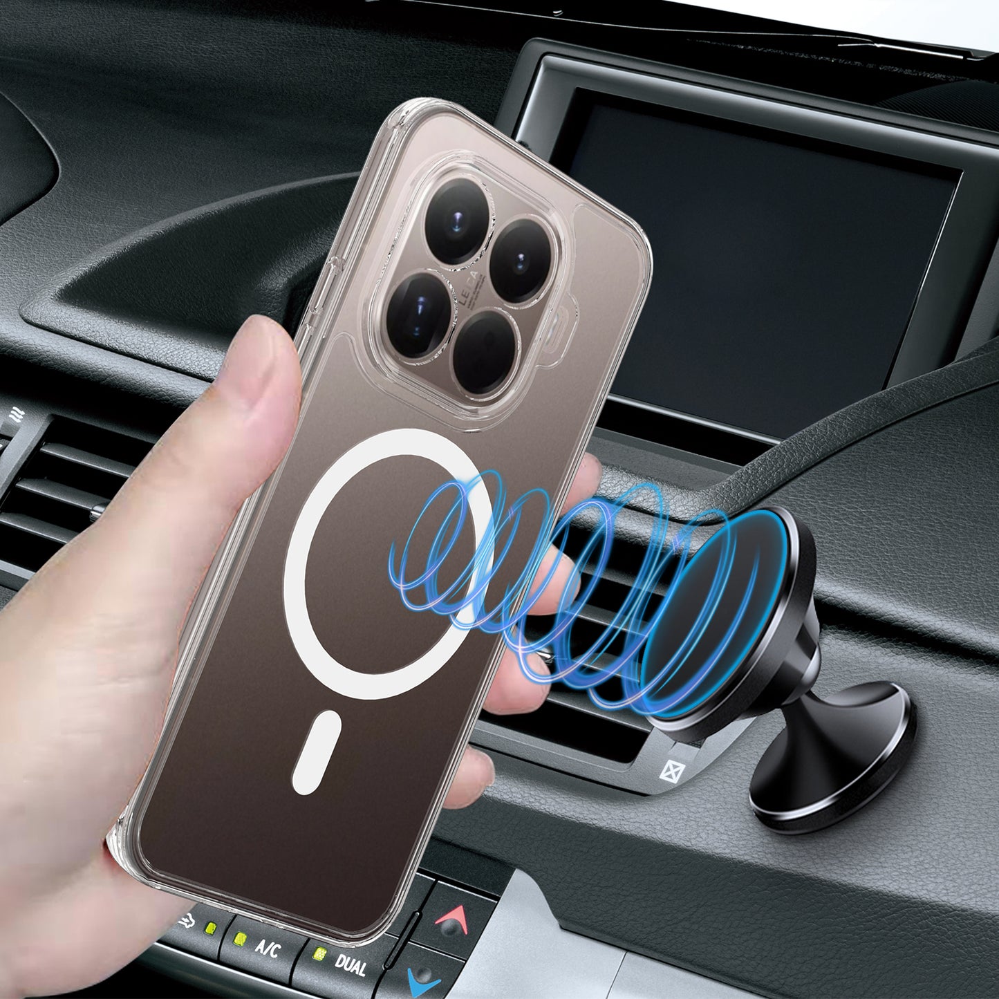 Xiaomi 17T – Magnetische transparente Handyhülle aus Acryl und TPU