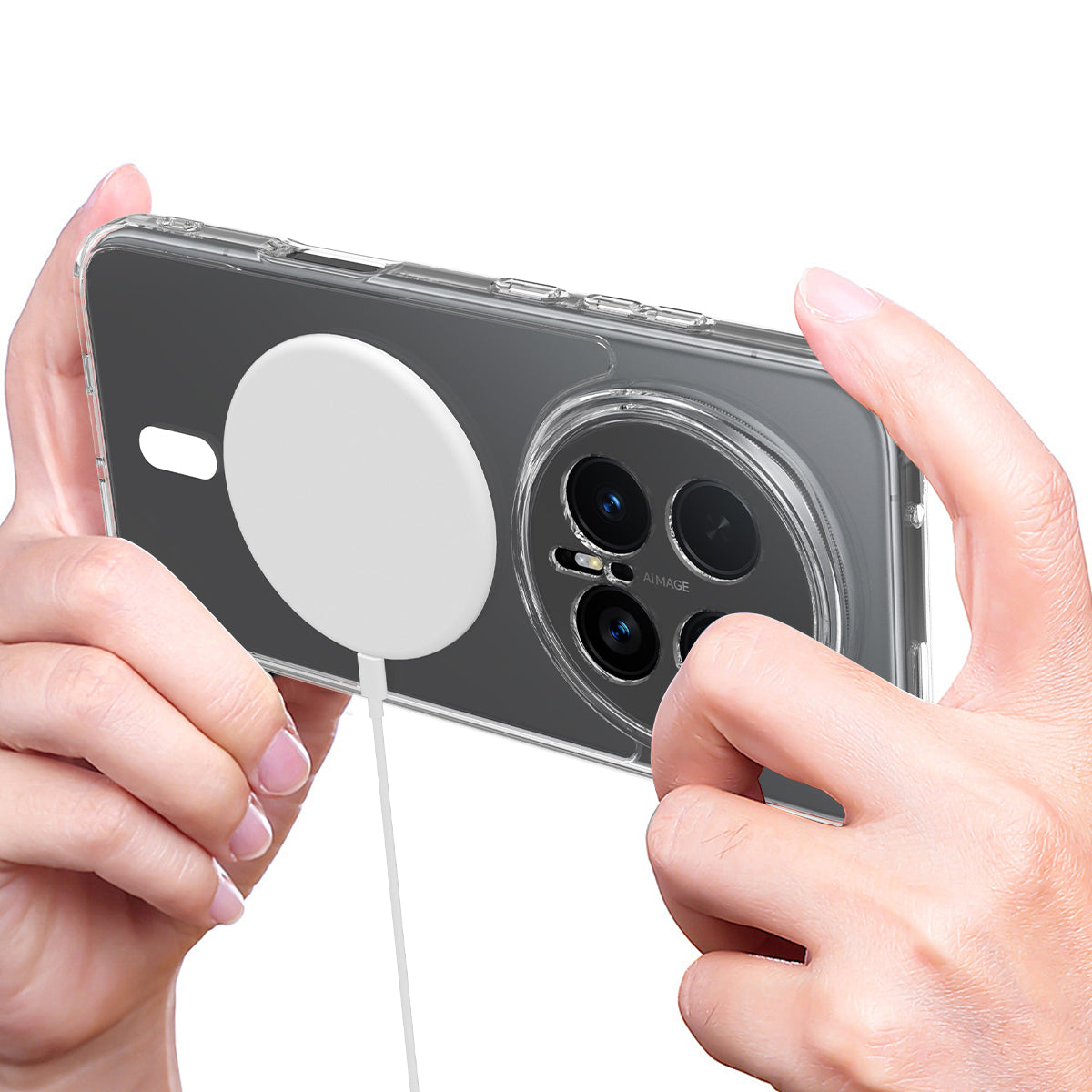 Honor Magic8 Pro 5G Transparente Handyhülle – Magnetisch, aus TPU- & Acryl-Rückseite