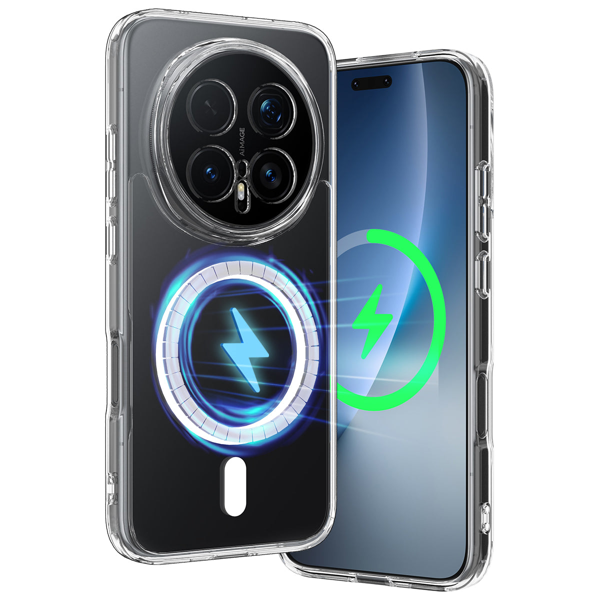 Honor Magic8 Pro 5G Transparente Handyhülle – Magnetisch, aus TPU- & Acryl-Rückseite