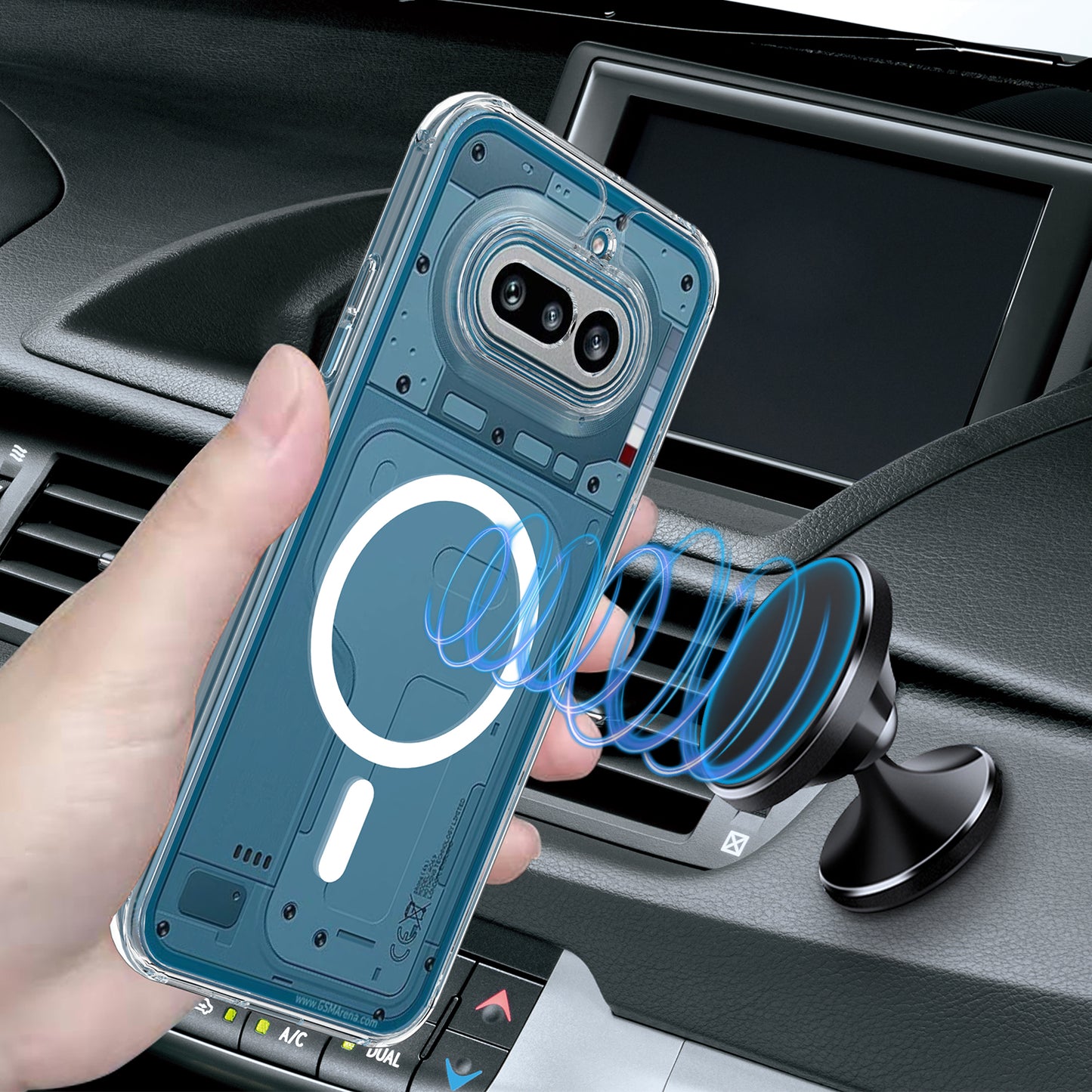 Nothing Phone (4a) Transparente Handyhülle – Magnetisch, aus TPU- & Acryl-Rückseite
