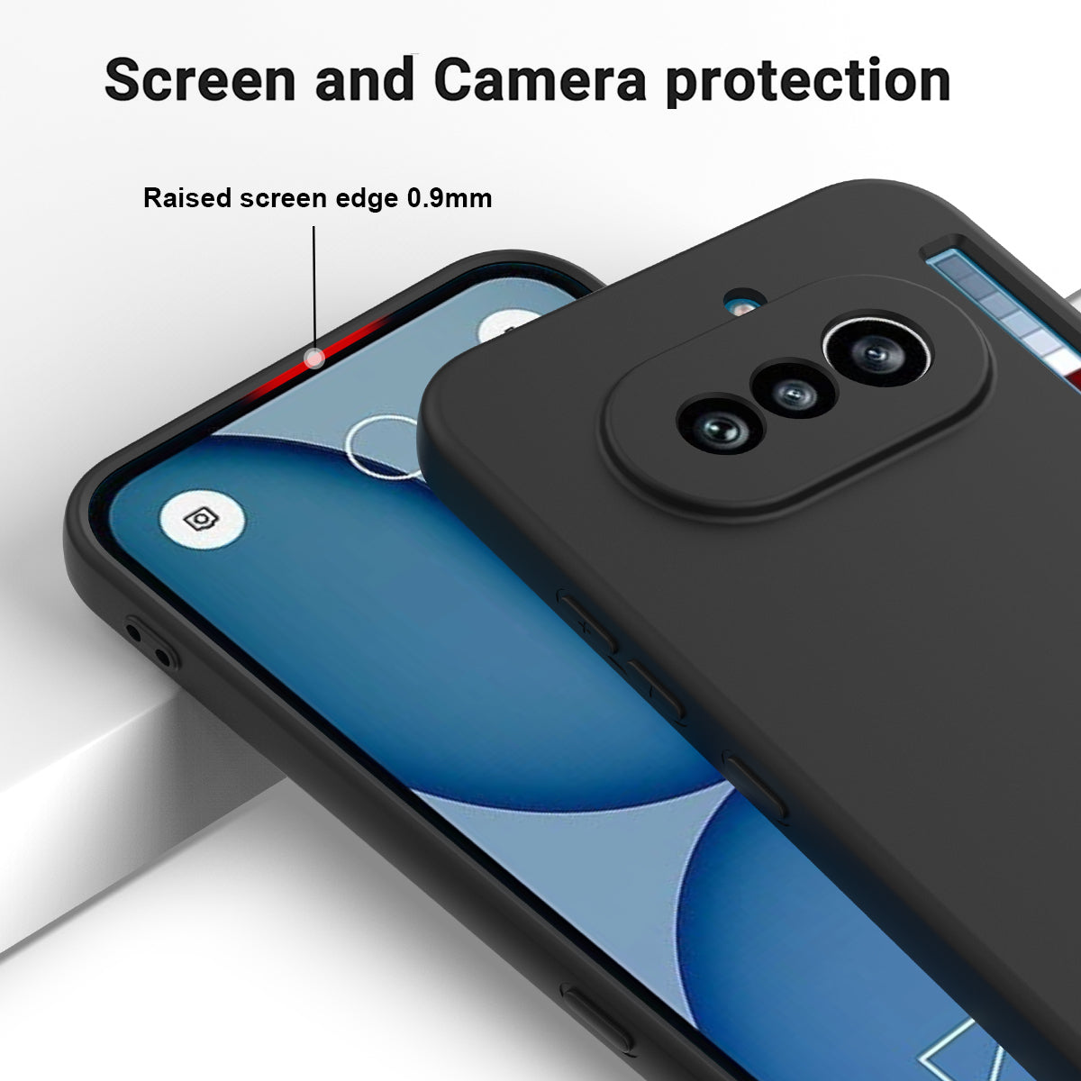 For Nothing Phone (4a) Liquid Silicone Case Phone Back Cover with Hand Strap