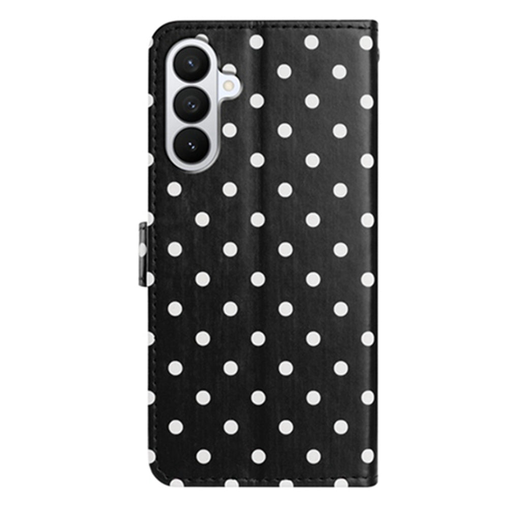 For Samsung Galaxy A27 5G Leather Case Polka Dot Pattern Wallet Stand Folio Phone Cover