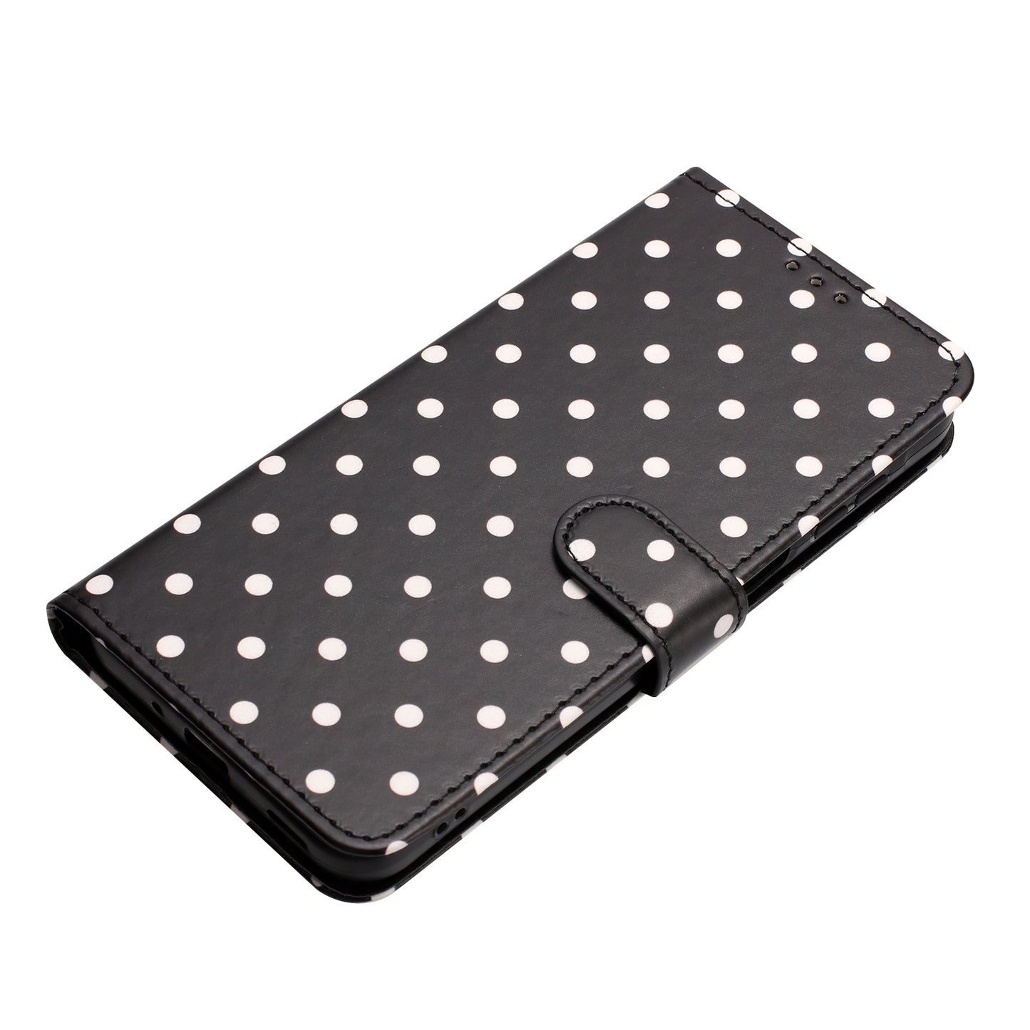 For Google Pixel 11 Pro XL Leather Case Polka Dot Pattern Wallet Stand Folio Phone Cover