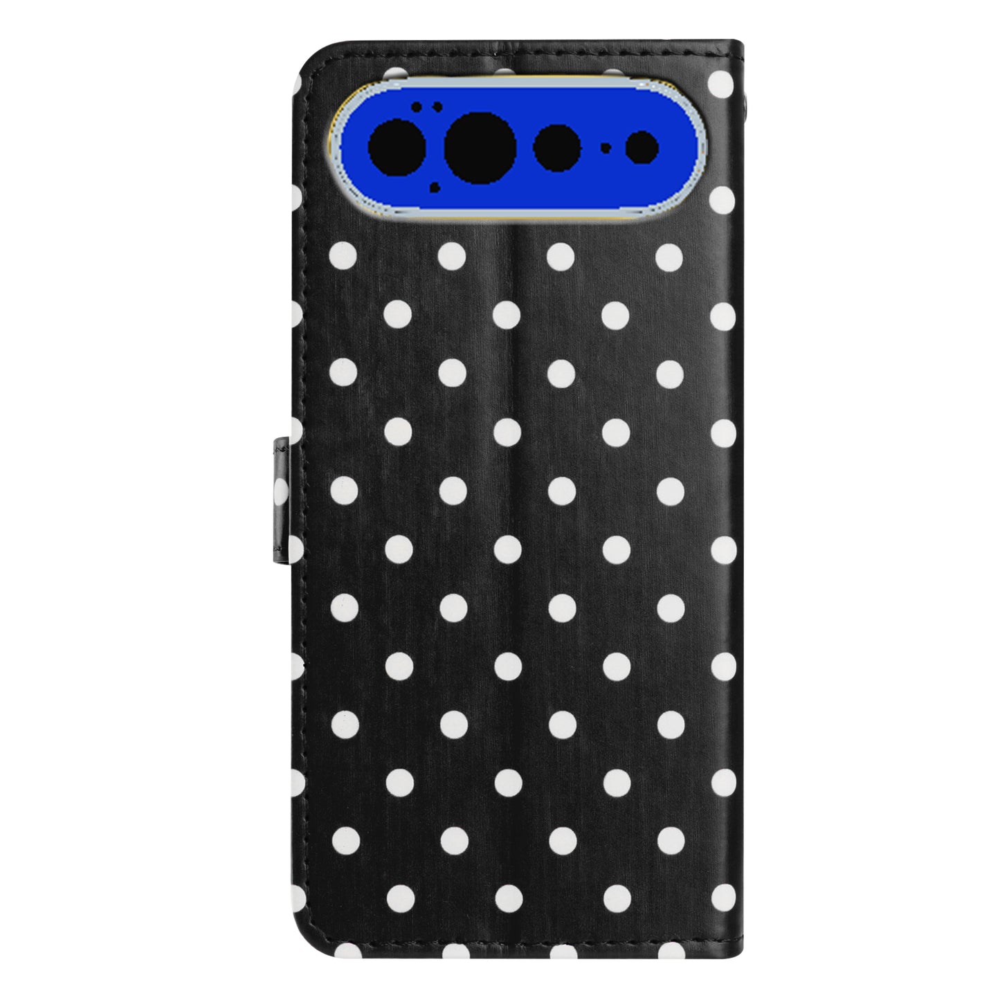 For Google Pixel 11 Pro Leather Case Polka Dot Pattern Wallet Stand Folio Phone Cover
