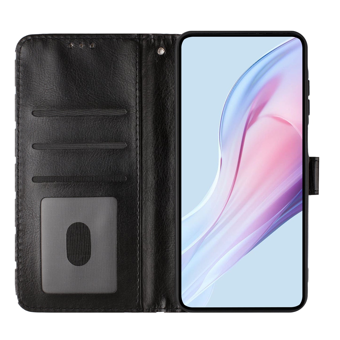 For Google Pixel 11 Pro Leather Case Polka Dot Pattern Wallet Stand Folio Phone Cover