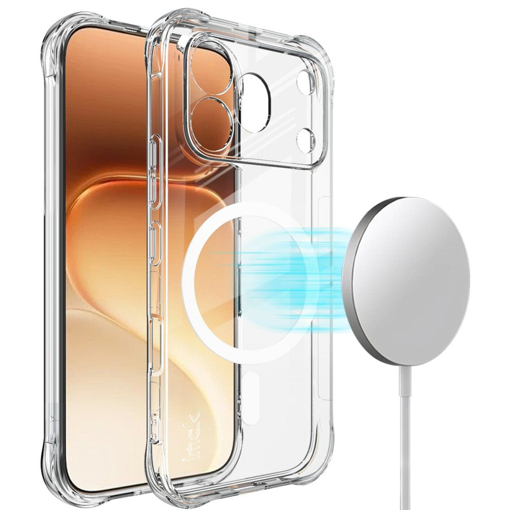 IMAK for Honor 600 Pro 5G Magnetic Case Airbag Shockproof Protection TPU Phone Cover
