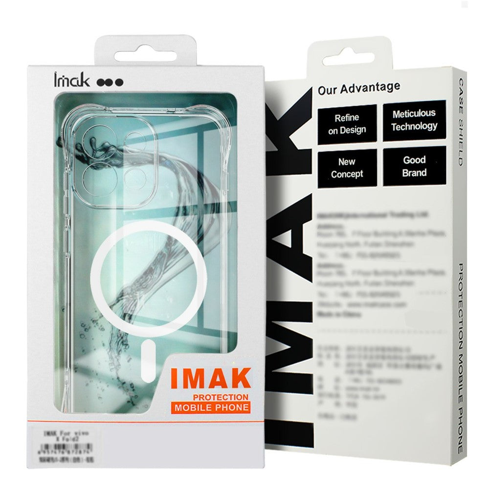 IMAK for Honor 600 Pro 5G Magnetic Case Airbag Shockproof Protection TPU Phone Cover