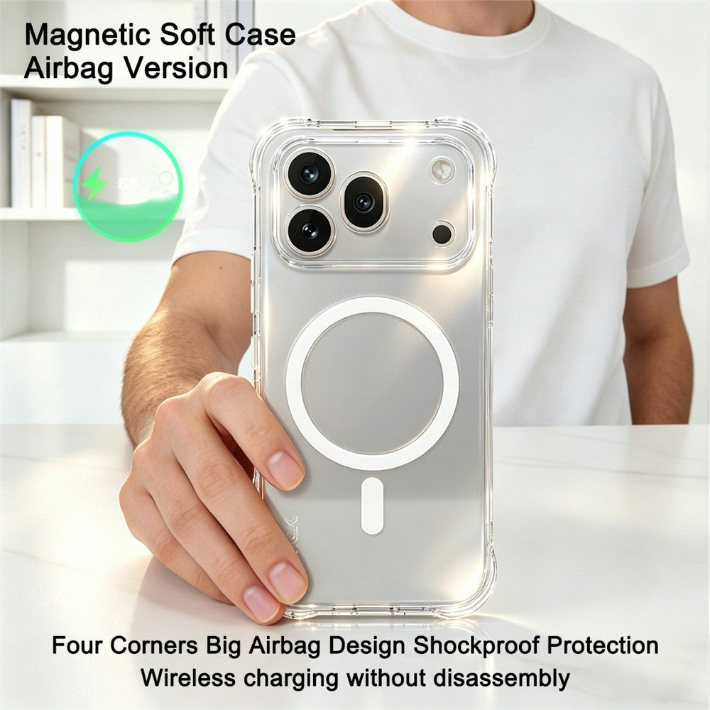 IMAK for Honor 600 Pro 5G Magnetic Case Airbag Shockproof Protection TPU Phone Cover