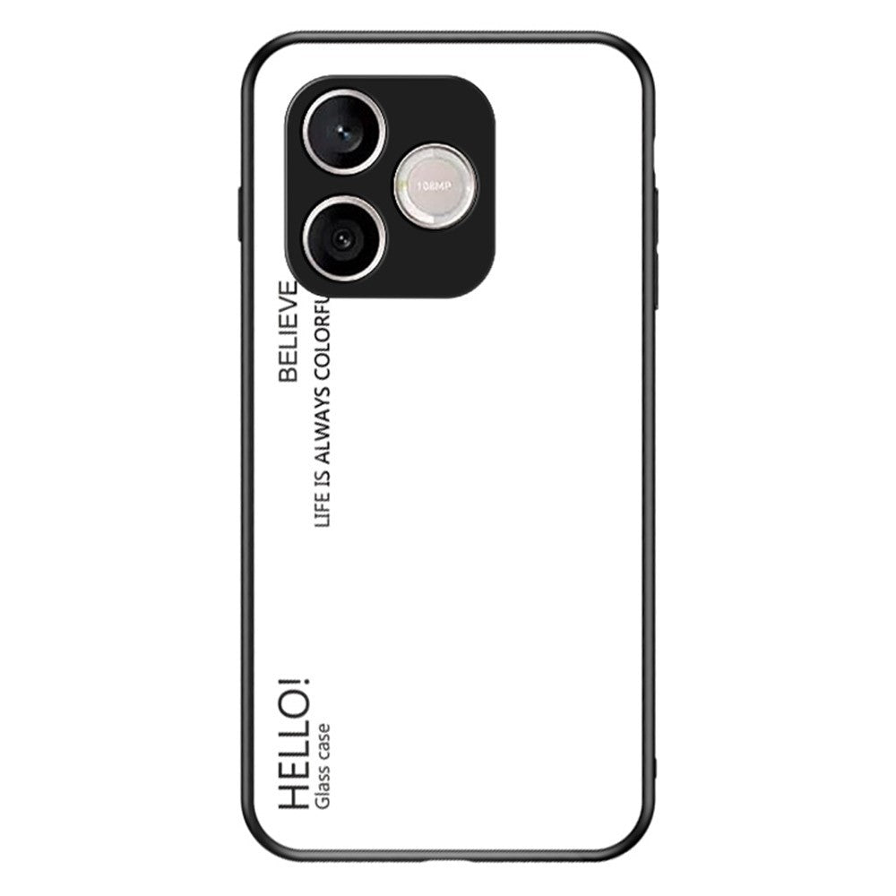 For Honor 600 Lite 5G Case Anti-Scratch Tempered Glass + PC + TPU Phone Cover