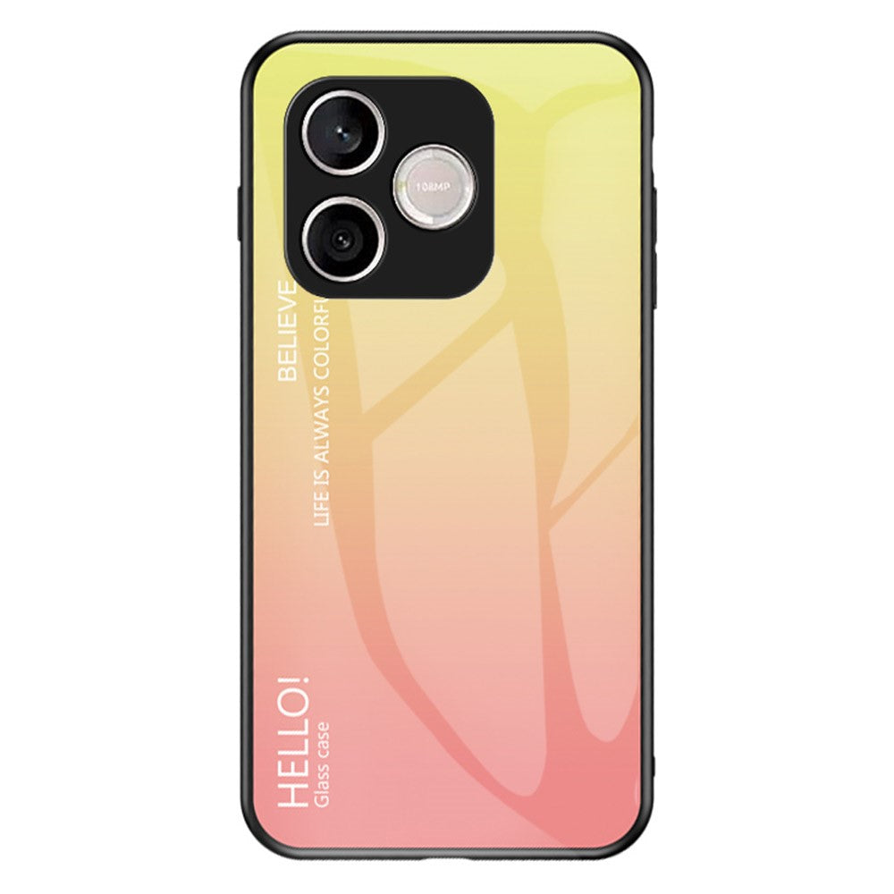 For Honor 600 Lite 5G Case Anti-Scratch Tempered Glass + PC + TPU Phone Cover