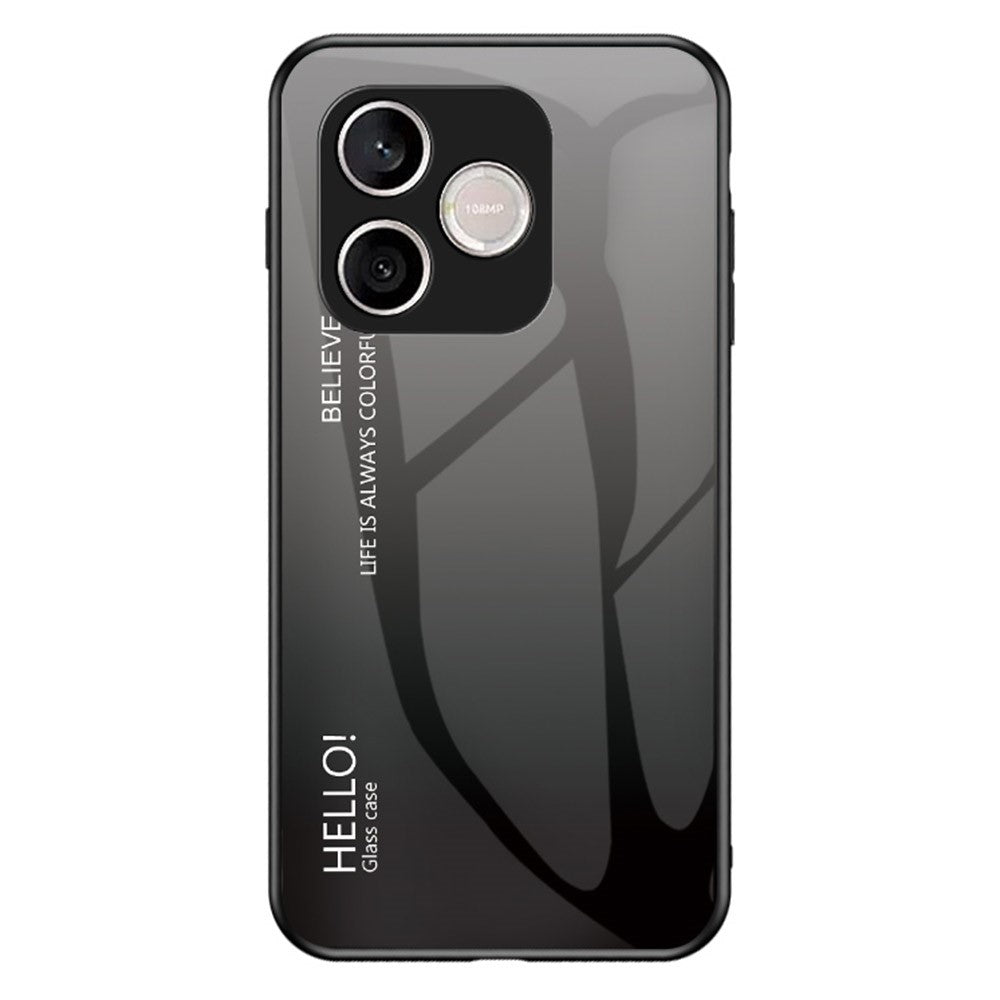 For Honor 600 Lite 5G Case Anti-Scratch Tempered Glass + PC + TPU Phone Cover