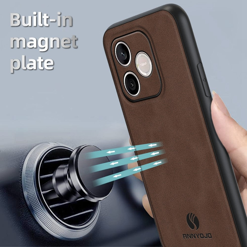 Honor 600 Lite 5G Handyhülle – Schutzhülle aus PU-Leder + PC + TPU, stoßfest