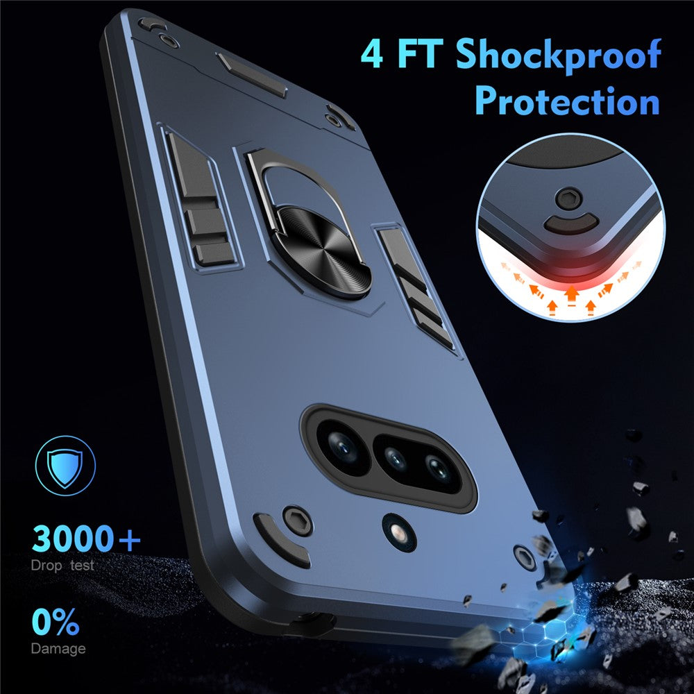 Nothing Phone (4a) Handyhülle – Aus PC + TPU, mit Fallschutz & Ringständer