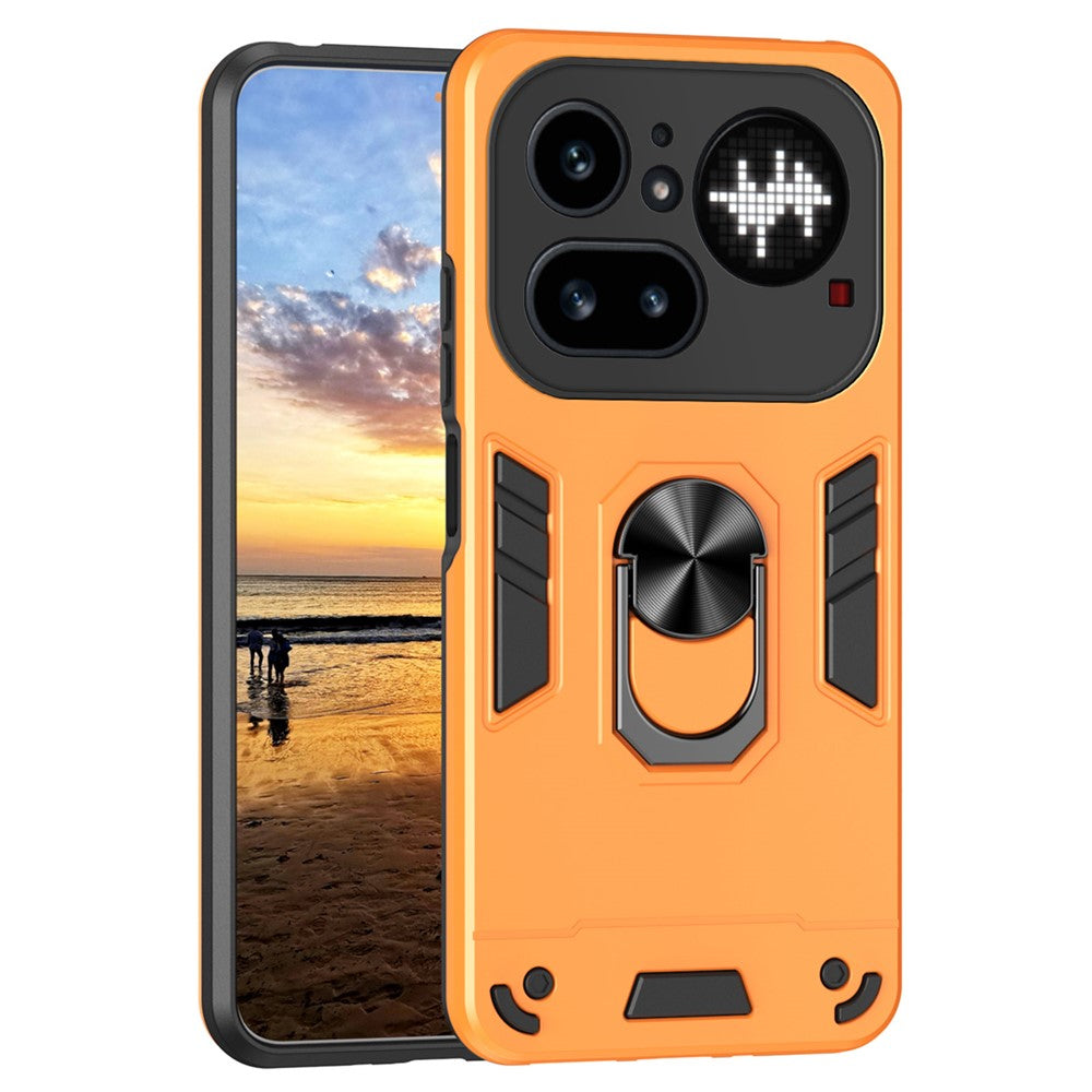 Nothing Phone (4a) Pro Handyhülle – Aus PC + TPU, mit Fallschutz & Ringständer