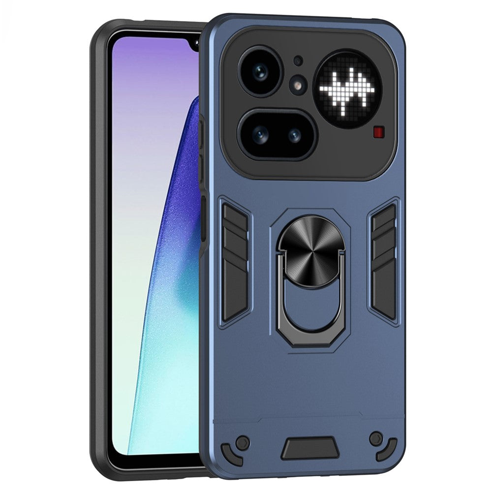 Nothing Phone (4a) Pro Handyhülle – Aus PC + TPU, mit Fallschutz & Ringständer