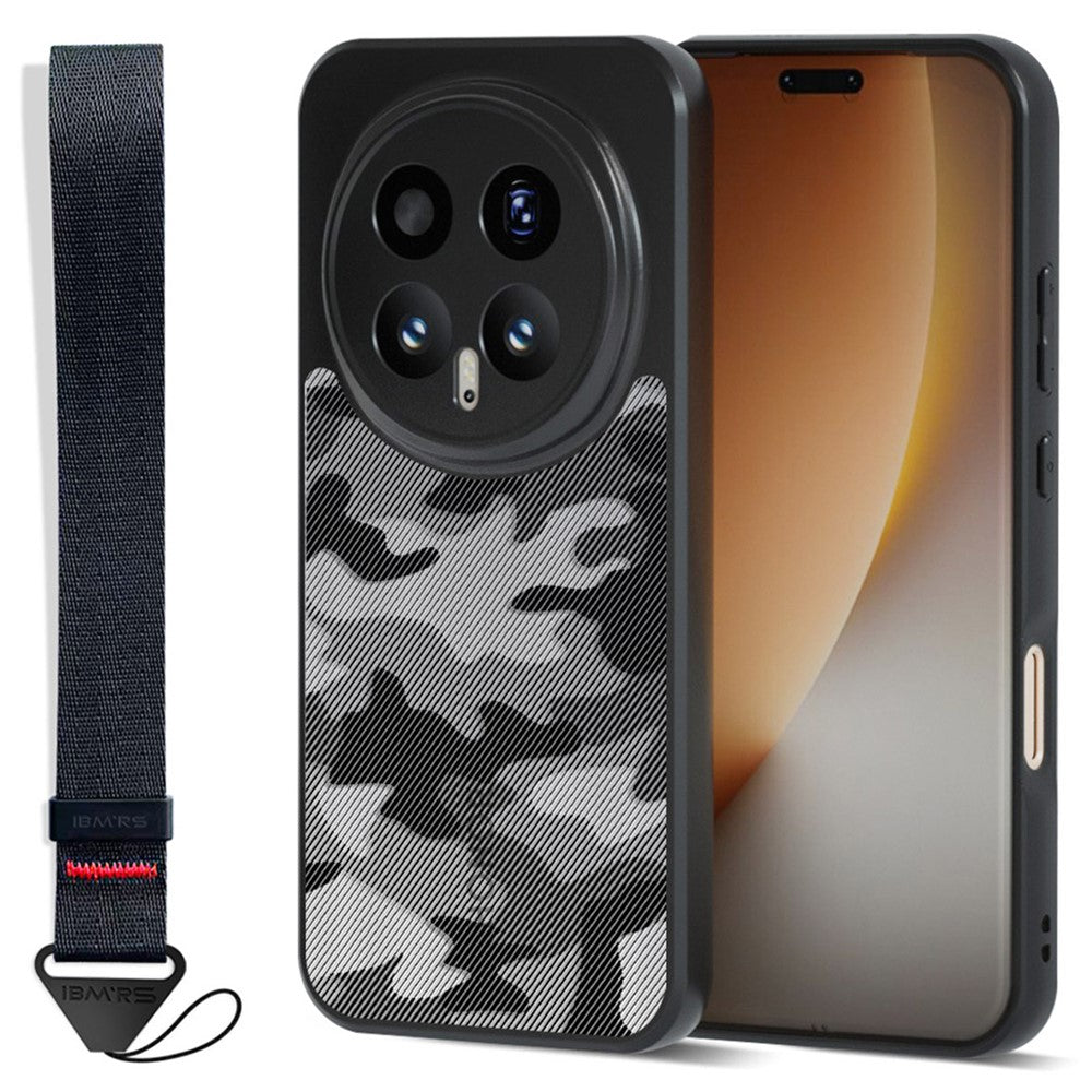 IBMRS for Honor Magic8 Pro 5G Mobile Cover Soft TPU + Hard PC Case with Wrist Strap (Precision Cutouts)