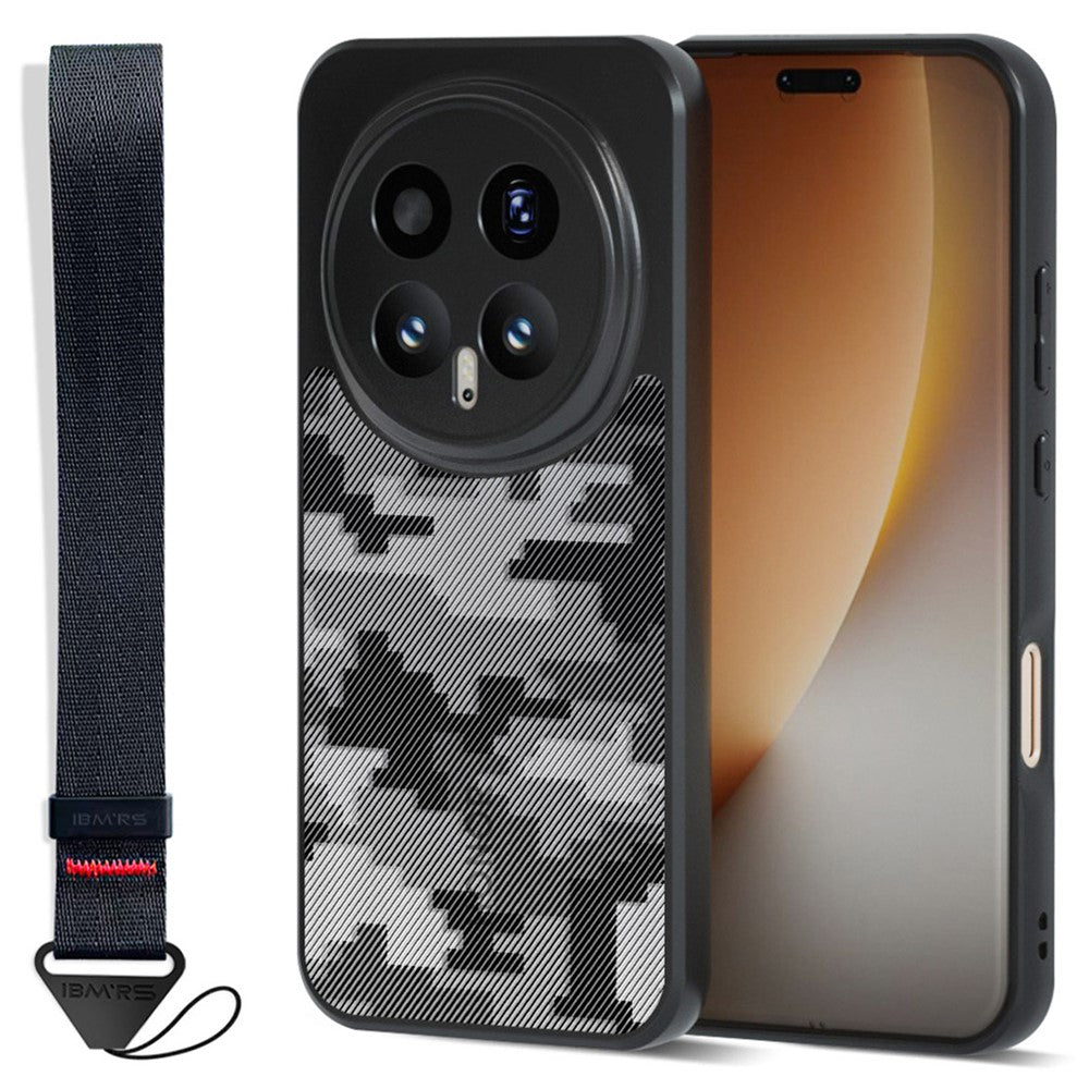 IBMRS for Honor Magic8 Pro 5G Mobile Cover Soft TPU + Hard PC Case with Wrist Strap (Precision Cutouts)