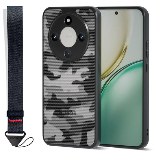 Honor X70 5G / Honor X9d 5G / Honor Magic8 Lite 5G Handyhülle – IBMRS Mobile Cover X70 5G / Magic8 Lite 5G Weiches TPU + hartes PC-Gehäuse mit Handschlaufe (Präzisionsausschnitte)