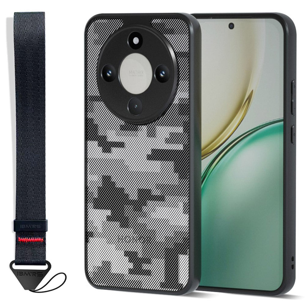 IBMRS Mobile Cover for Honor X9d 5G  /  X70 5G  /  Magic8 Lite 5G Soft TPU + Hard PC Case with Wrist Strap (Precision Cutouts)