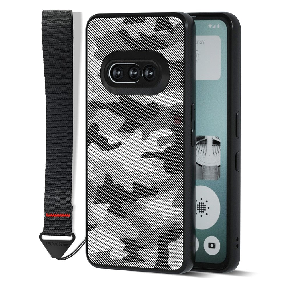 IBMRS for Nothing Phone (3a) Mobile Cover Soft TPU + Hard PC Case with Wrist Strap (Precision Cutouts)