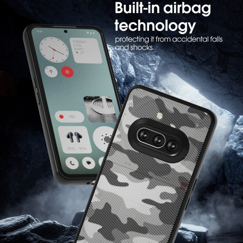 IBMRS for Nothing Phone (3a) Mobile Cover Soft TPU + Hard PC Case with Wrist Strap (Precision Cutouts)