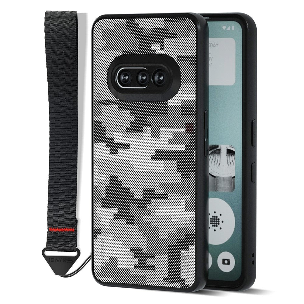 IBMRS for Nothing Phone (3a) Mobile Cover Soft TPU + Hard PC Case with Wrist Strap (Precision Cutouts)
