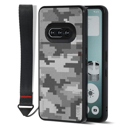 IBMRS for Nothing Phone (3a) Mobile Cover Soft TPU + Hard PC Case with Wrist Strap (Precision Cutouts)
