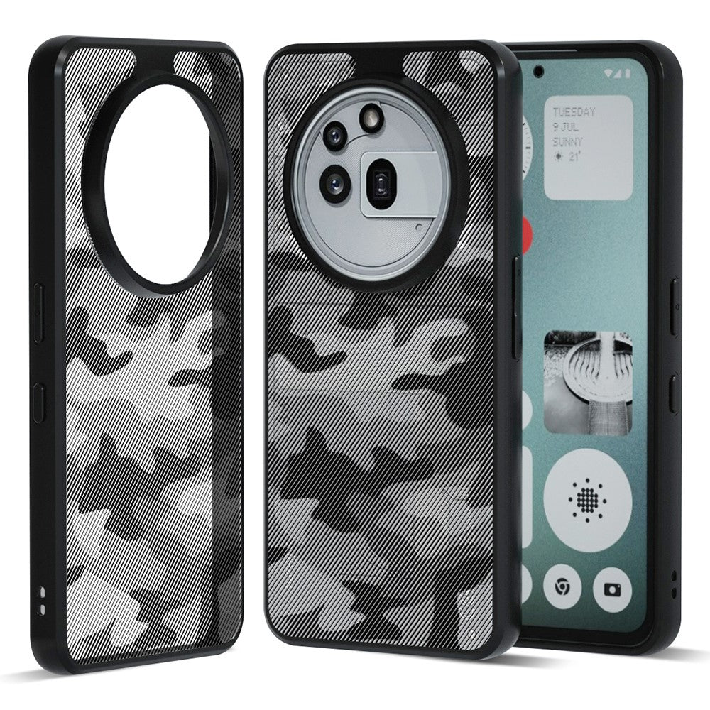 IBMRS for Nothing Phone (3a) Pro Mobile Cover Soft TPU + Hard PC Case with Wrist Strap (Precision Cutouts)