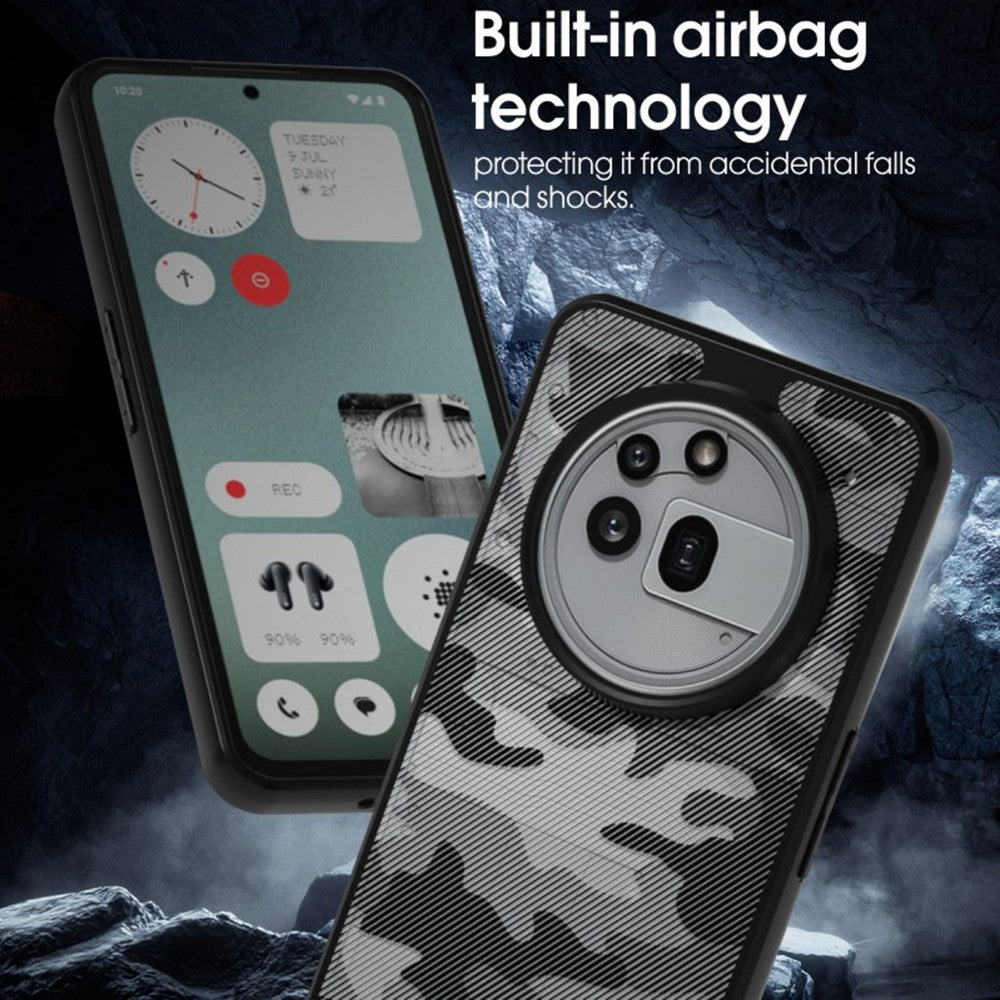 IBMRS for Nothing Phone (3a) Pro Mobile Cover Soft TPU + Hard PC Case with Wrist Strap (Precision Cutouts)